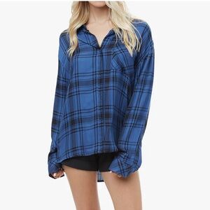 WeWoreWhat - Boyfriend Plaid Shirt - New With Tags